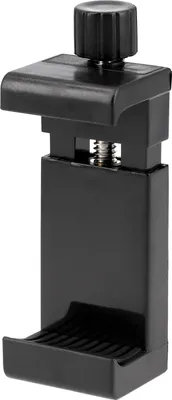 Produktbild von Verstellbare Smartphone Halterung Schraubklemme 1/4 Zoll Universal Handy Stativadapter Hochformat & Querformat 55–105mm