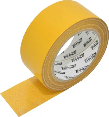 Imagen del producto de AW Tools - Cinta para alfombras, poliéster, de doble cara, AW739 (25 m x 5 cm) (Amarilla)