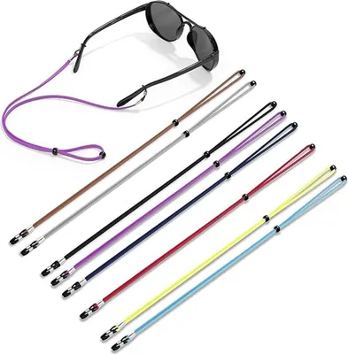 Produktbild von Brillenkette, Sonnenbrillenband, Brillenband, leicht, rutschfest, verstellbar, Brillenband, Brillenkette, Brillenband, für Damen und Herren, 8 Stück, Nein, no