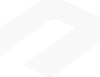 Produktbild von GLUSKE Euroklick Distanzplatte 65 x 52.5 x 1 mm, weiß, 1000 Stück | Unterlegkeile - Distanzplättchen