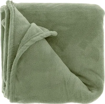 Produktbild von Unique Living – Plaid Claudi – 130 x 160 cm – Teegrün