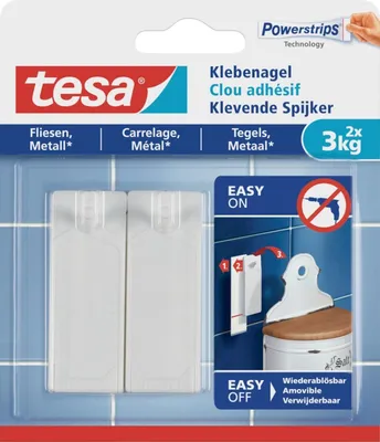 Productafbeelding van Tesa 77763-00000, 1x2, Tesa Klebenagel voor tegels en metaal (3 kg). Artikelnummer: 77763