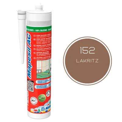 Zdjęcie produktu dla Silikon sanitarny MAPEI Mapesil AC 152 lukrecja 310 ml