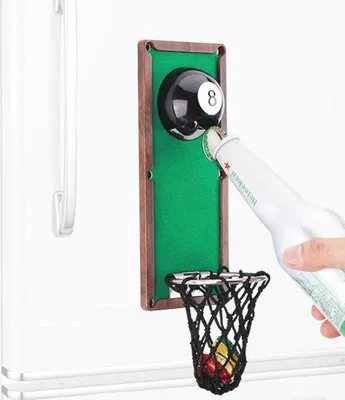 Produktbild von Famanu Wandflaschenöffner mit magnetischem Bieröffner - schwarz