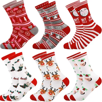 Produktbild von 6 Paar Kuschelsocken, Weihnachtssocken Damen Flauschige Socken Bunte Warme Socken Dicke Wintersocken Haussocken Fuzzy Socks Geschenk Socken für Frauen und Mädchen