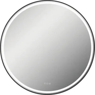 Produktbild von form&style LED-Spiegel SABA Ø 100 cm mit Touch Sensor und Anti-Fog-System Rahmen schwarz IP 44