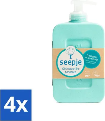Produktbild von Seife - Handseife - Eukalyptus mit Rosmarin - 300 ml - Antiseptischer Duft - Vorteilspack - 4 Stücke