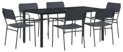 Productafbeelding van vidaXL Tuinmeubels set, 7 stuks, antraciet, staal