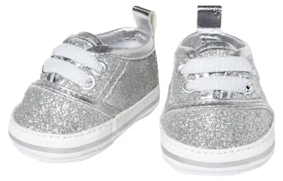 Produktbild von Puppen- Glitzersneakers silber 30-34cm