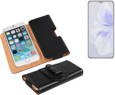 Produktbild von K-S-Trade Schützhülle Handyhülle kompatibel mit Oukitel C38 Holster Gürtel Tasche Schutzhülle Handy-Tasche Smartphone Case Seitentasche schwarz