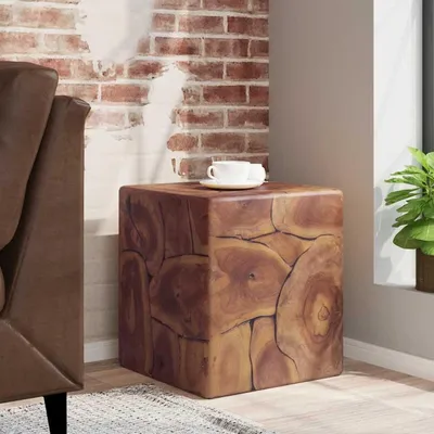 Produktbild von Hocker aus massivem Teakholz