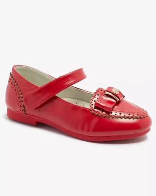 Produktbild von Rote Mädchen-Pumps mit Schleife Proya- Footwear, Größe 28
