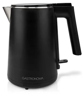 Produktbild von Gastronoma 18130004 - Wasserkocher - 1,0 l - 1200 W - Doppelwandig - Matt schwarz