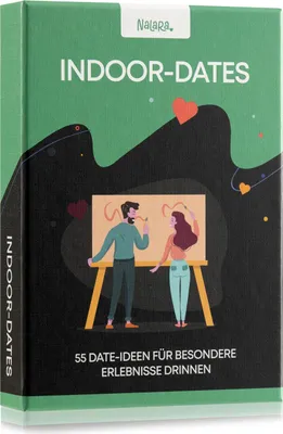 Produktbild von Indoor Dates Kartenspiel für Paare 55 liebevolle Date-Ideen Hochzeitsgeschenk