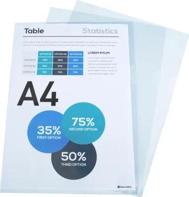 Produktbild von Exacompta 10x Packung 10 Sichthüllen A4, PP genarbt 120 - Kristall - 56120E