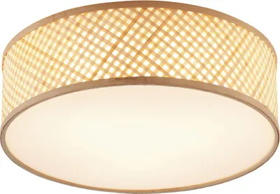 Produktbild von QAZQA - Orientalisch Orientalische Bambus-Deckenleuchte I Deckenlampe I Lampe I Leuchte Natur 40cm - TremmoI 3-flammig I Wohnzimmer I Schlafzimmer - Bamboo Rund - LED geeignet E27