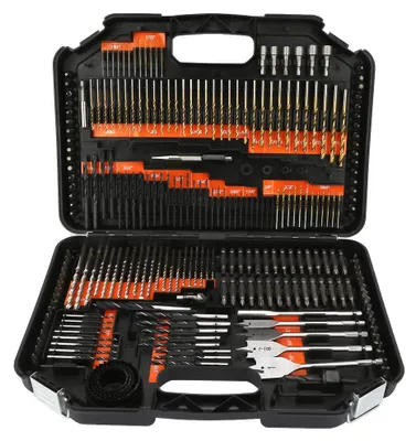 246-teiliges Bohrer- und Schraubendreher-Set, Spiralbohrer, Kunststoffbox