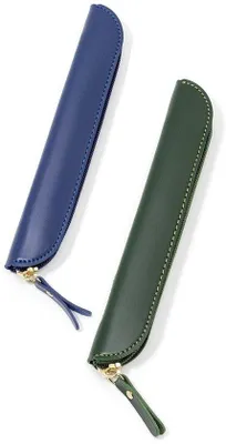 Obrázek produktu pro Malé kožené pouzdro na zip na pera a stylus