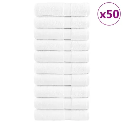 Zdjęcie produktu dla Ręczniki premium, SOLUND, 50 szt., białe, 50x100 cm, 600 g/m²