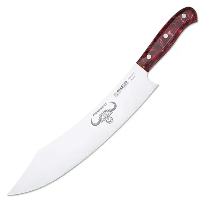 Produktbild von Giesser Messer 30cm PremiumCut Acryl Chefs No 1 Red Diamond Kochmesser BBQ Grill