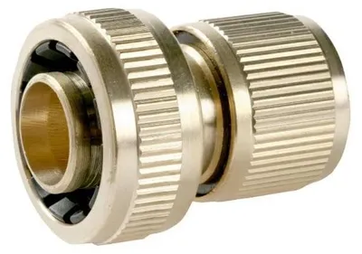 Immagine prodotto di Raccordo per tubo da giardino Greenmill da 3/4" in ottone con funzione di arresto