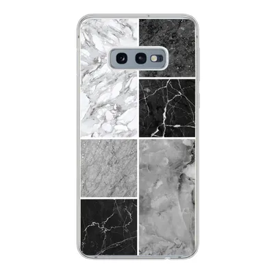 Produktbild von MuchoWow® Handyhülle Schutzhülle Hülle für Samsung Galaxy S10e Marmor - Schwarz - Weiß Silikon Softcase Handy Hülle - Handy