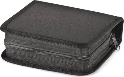 Produktbild von Nylon CD-Wallet/Tasche Nylon & DVD Mappe schwarz für 40 CDs
