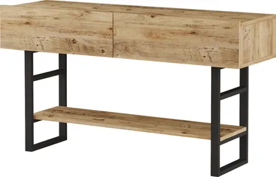Produktbild von Konsolentisch 'Lappeenranta' 139x43x76cm Eiche rustikal/Schwarz