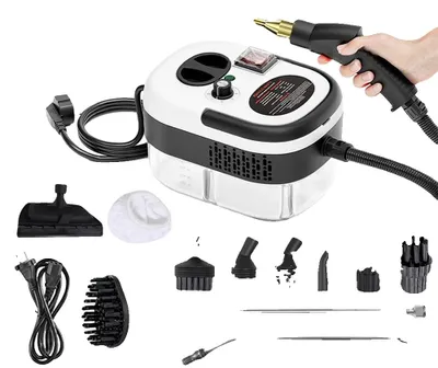 Imagen del producto de Limpiador a vapor, 2500W, control de vapor ajustable, color blanco