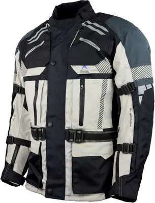 Produktbild von Roleff RO775 Motorradjacke – Beige-Schwarz-Grau, wasserdicht, atmungsaktiv & mit Protektoren  Roleff Größe: M,