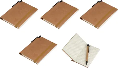 Produktbild von 5x Schreibset / Notizbuch + Kugelschreiber / ca. DIN A6