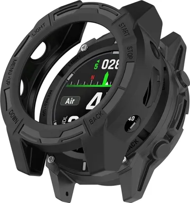 Image de Pour Garmin Descent G2 Armor Design TPU Smart Watch étui de protection noir