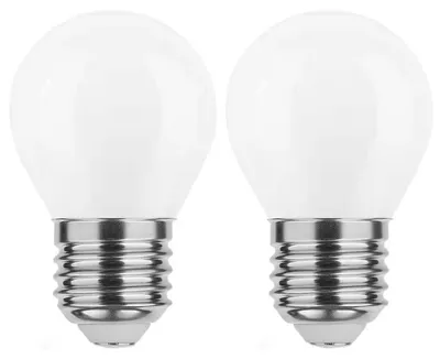 Produktbild von Modee E27 LED Filamentlampe P45 4W 470lm 2700K Warmweiß 2 Stück