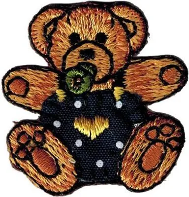Produktbild von Aufnäher Patches - Bär Teddy Bärchen mit Schnuller (BR864) Gr. ca. 3 x 3 cm
