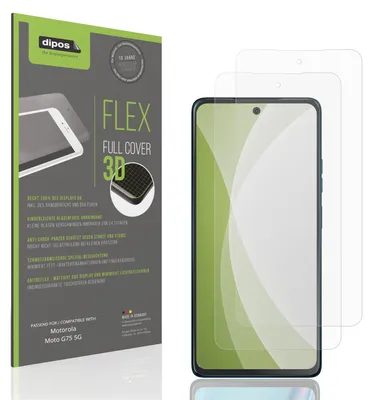 Obrázek produktu pro 2x Ochranná fólie s plným pokrytím, matná, pro telefon Motorola Moto G75 5G, pancéřová fólie, proti nárazům