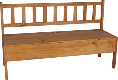 Produktbild von MiaMöbel Eckbank Mexico Möbel 150x89x50 cm Landhausstil Massivholz Pinie Honig