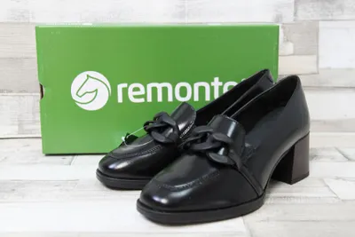 Produktbild von Remonte Hochfrontpumps Damen Glattleder Schwarz Größe: 41