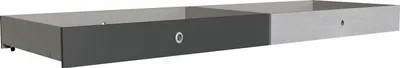 Productafbeelding van 2-delige set bedlade accessoires, Norwich, 100x59x17 cm, grafiet beton, lichtgrijs
