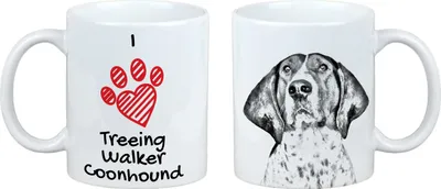 Immagine prodotto di Treeing Walker Coonhound - Tazza con cane, adorabile tazza con grafica, regalo con la tua foto del marchio Art-Dog