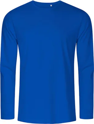 Produktbild von X.O Rundhals Langarmshirt Herren, Azurblau, XL
