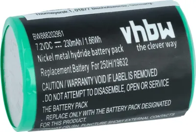Produktbild von vhbw Akku Ersatz für Servox 19632 für Medizintechnik (230 mAh, 7,2 V, NiMH)