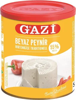 Produktbild von Gazi Hirtenkäse traditionell 500g 55% Fett i.Tr. Kuhkäse Kuhmilch Beyaz Peynir