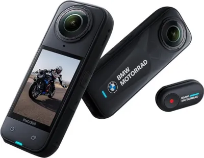 Produktbild von Insta360 X5 BMW Motorrad Edition, 8K Ultra HD, 72 MP, 120 fps, WLAN, Bluetooth, 2400 mAh