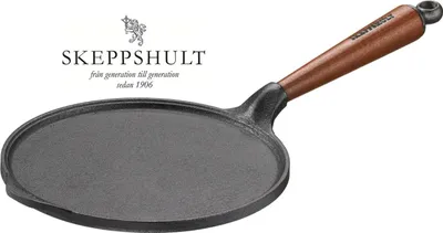 Produktbild von Skeppshult Gusseisen Crepe Pfanne Ø 23 cm mit Walnussholzgriff