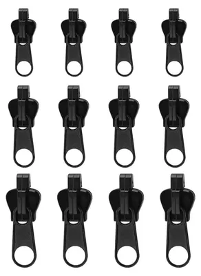 Reißverschluss-Reparaturset, 12 Stück, 3 Größen (3, 5, 8), Nylon