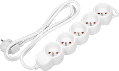 Produktbild von Orno OR-AE-13149/W/3M Steckdosenleiste 5-fach 3m weiß mit Schutzkontakt