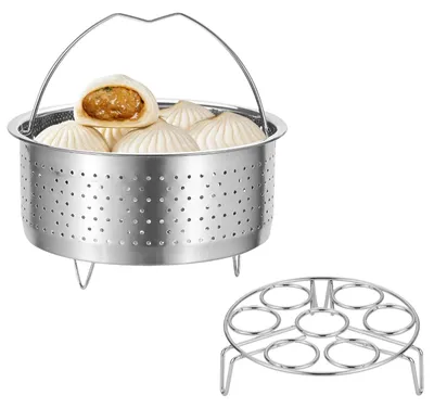 Immagine prodotto di Pentola a vapore inserto da cucina Ø 20 cm - Acciaio inossidabile - Con manico