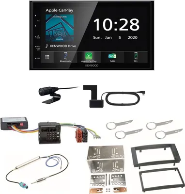 Produktbild von Kenwood DMX5020DABS USB MP3 Bluetooth Autoradio CarPlay Einbauset für T5