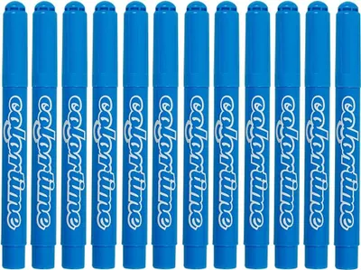 Produktbild von Creativ Company Filzstifte hellblau 12 Stück - Marker für Kinder