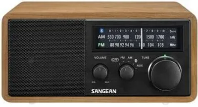 Obrázek produktu pro Sangean Electronics WR-11 BT Retro-Radio Echtholz-Gehäuse Helles Holz-schwarz